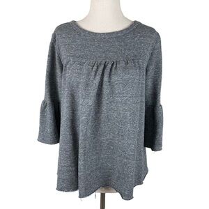 Current/Elliot Gray Bell Sleeve Top
